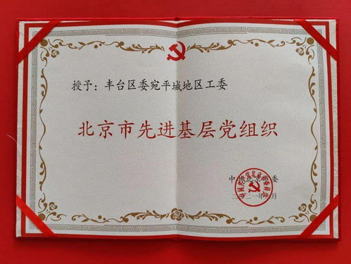 抓牢黨建“紅鑰匙”，凝心聚力譜新篇——宛平城地區(qū)黨工委榮獲北京市先進(jìn)基層黨組織稱號(hào)